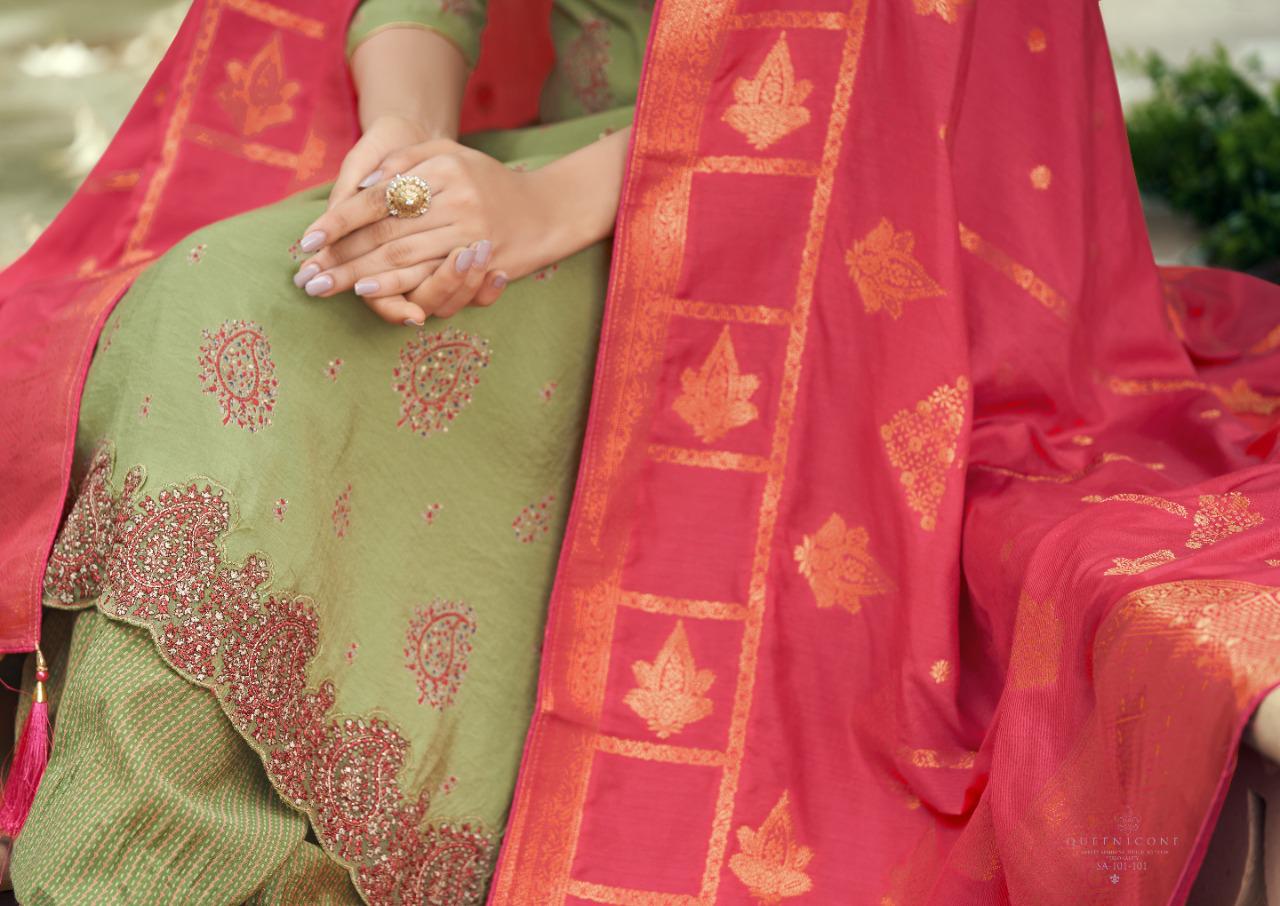 Naqsh Fancy Festive Wear Heavy Muslin SIlk Designer Salwar Suit Collection